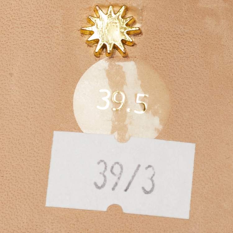 Pre Owned Stuart Weitzman Nudist Size 39.5 Silver Metallic Lurex Fabric Pearl Platform Ankle Strap Sandals