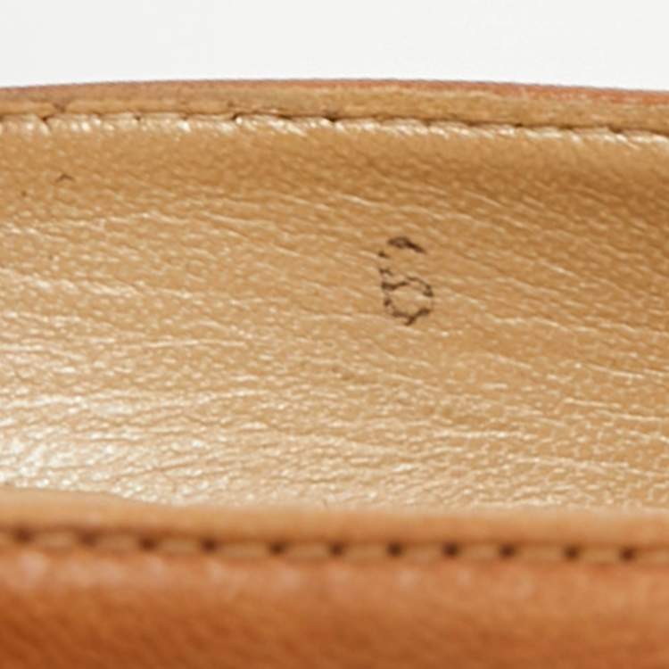 مملوكة مسبقًا Stuart Weitzman Size 36.5 Tan Leather Platform Pumps