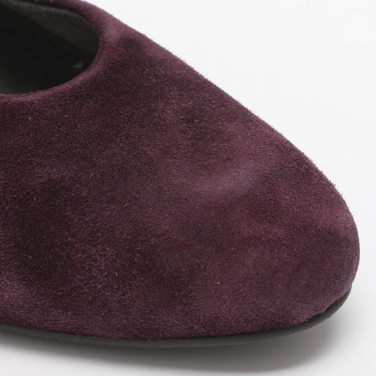 Pre Owned Stuart Weitzman Size 40.5 Purple Suede Pumps