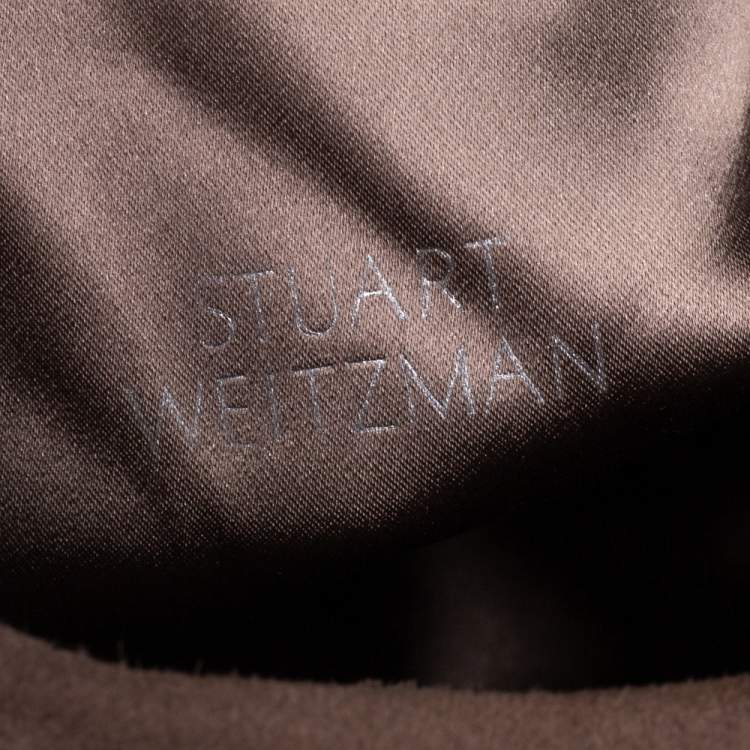 Pre Owned Stuart Weitzman Grey Suede Tie Land Over The Knee Block Heel Boots Size 36