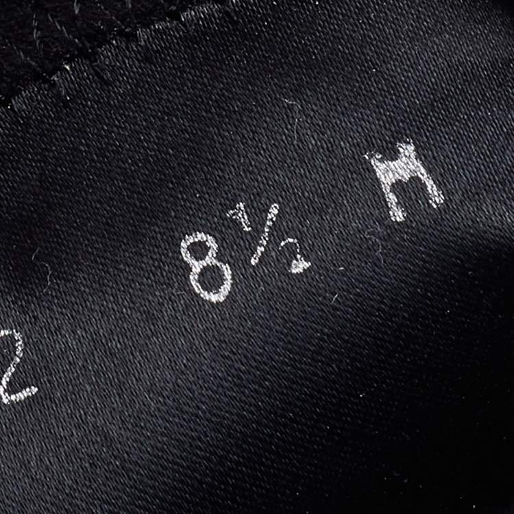 Pre Owned Stuart Weitzman Black Suede Ankle Length Boots Size 39