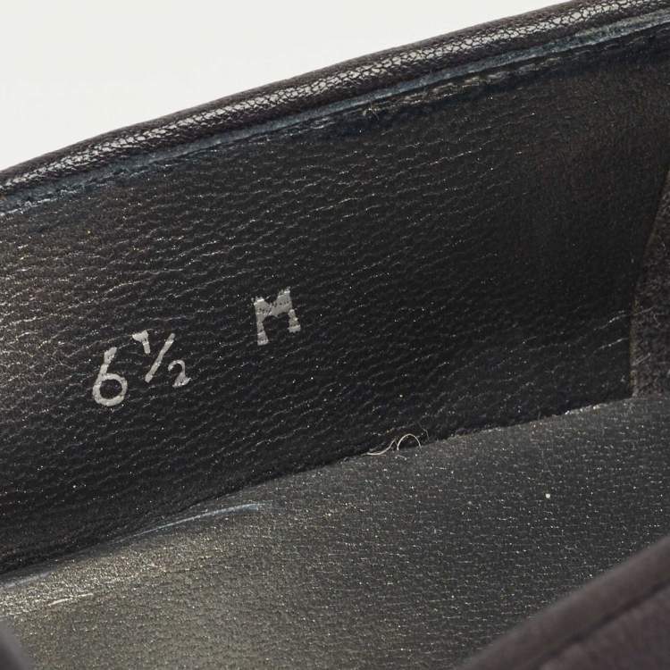 Pre Owned Stuart Weitzman Grey/Black Python embossed and Leather Tassel Loafers  Size 37