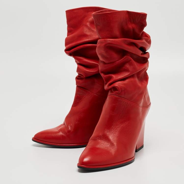 Stuart weitzman clearance red boots