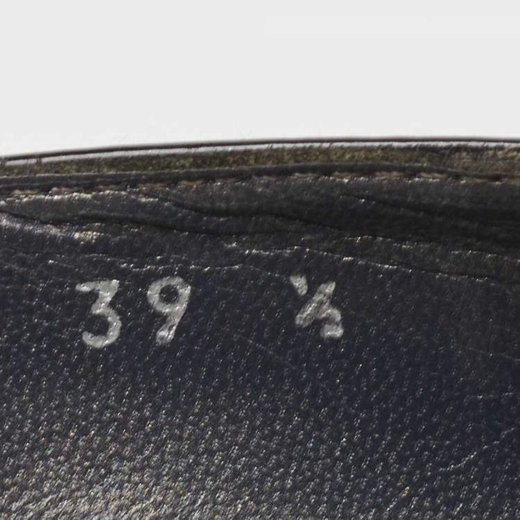 Pre Owned Stuart Weitzman Black Patent Leather Pointed Toe Pumps Size 39.5