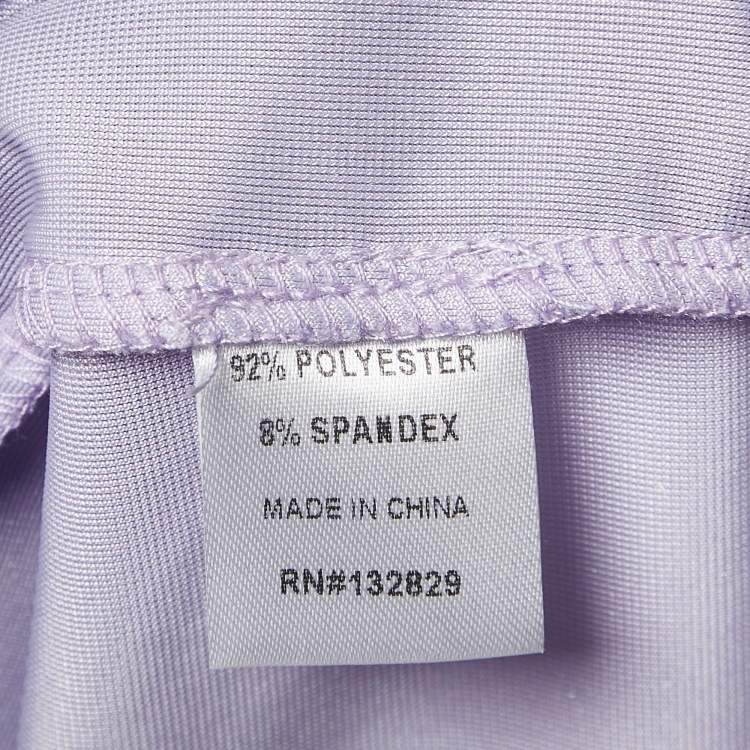 Pre Owned Superdown Lavender Stretch Velvet Jenny Mini Dress L
