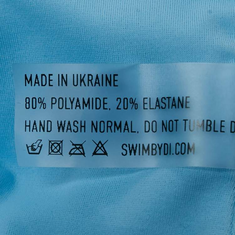 Pre Owned Swim by Di Blue Jersey Crystal Bikini Set S