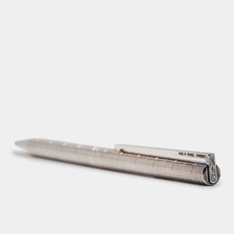 Pre Owned S.T. Dupont Silver Tone Ballpoint Pen