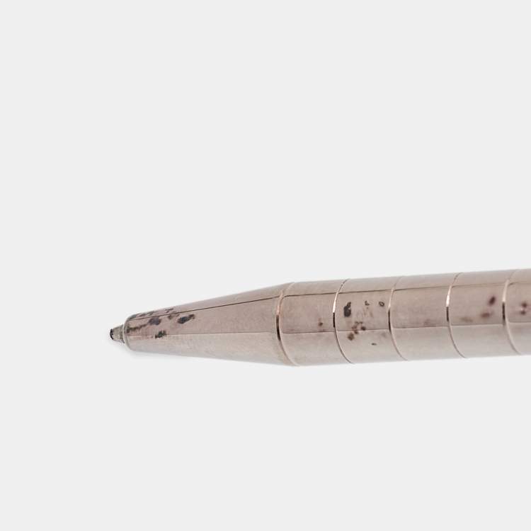 Pre Owned S.T. Dupont Silver Tone Ballpoint Pen