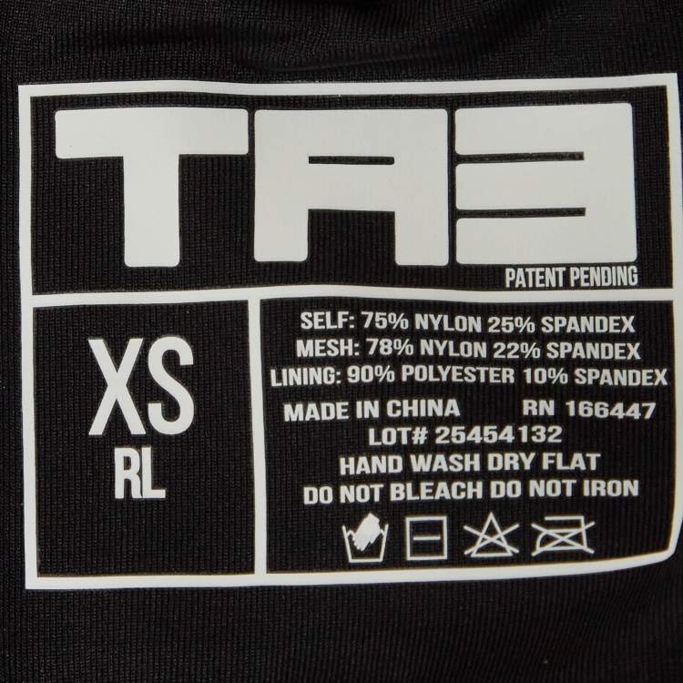 Pre Owned TA3 Black Jersey Lace-Up New Zippy Swimwear XS
