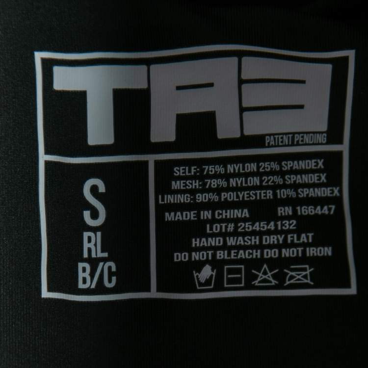 Pre Owned TA3 Black Jersey Lace Up High Cut Plungey Swimsuit S
