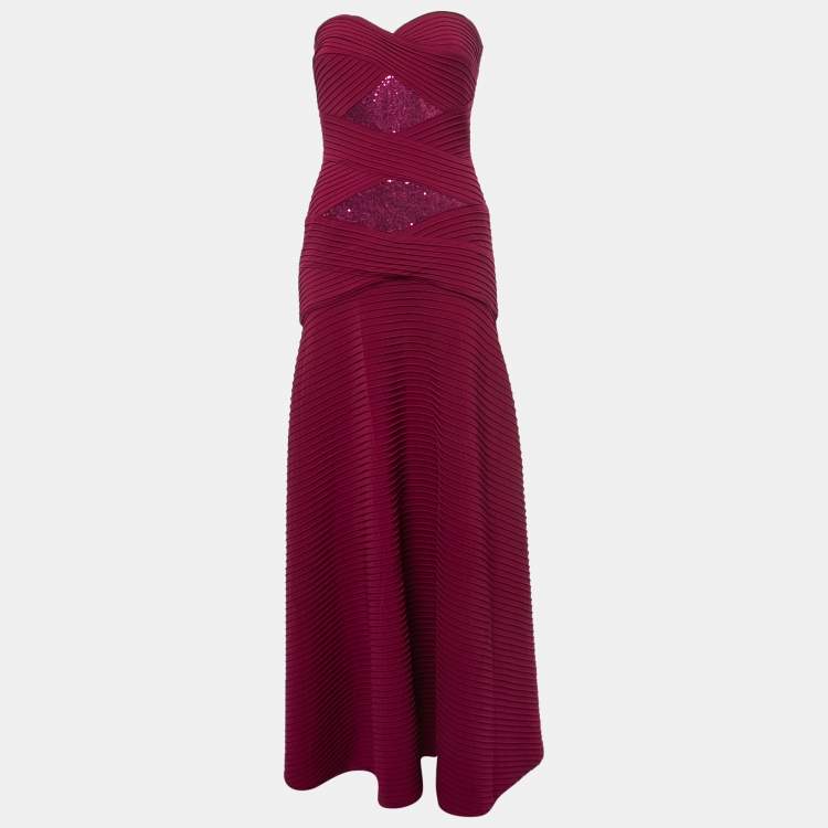 Tadashi shoji outlet burgundy dress