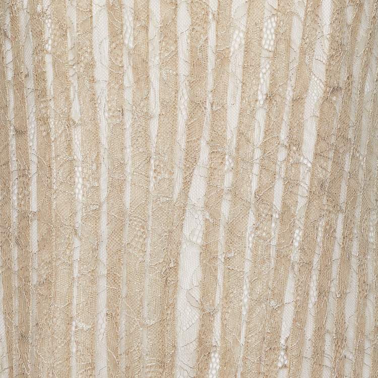 مملوكة مسبقًا Tadashi Shoji Golf Paneled Lace Gown L