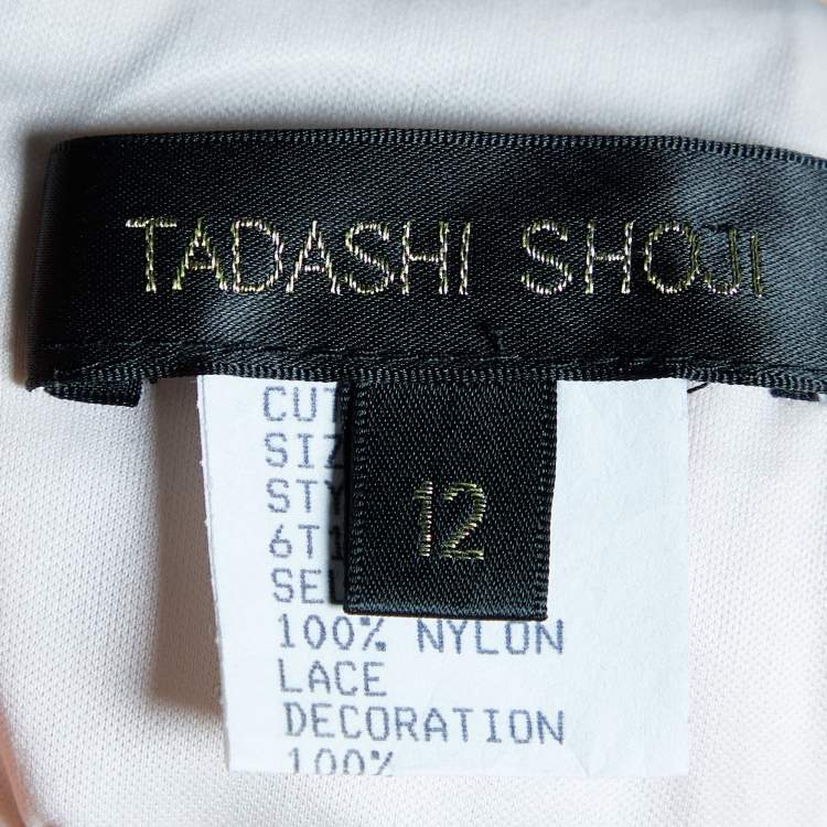 مملوكة مسبقًا Tadashi Shoji Golf Paneled Lace Gown L