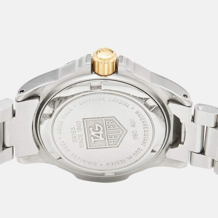 Pre Owned TAG Heuer Champagne Two-Tone Stainless Steel Professional 200M 995.408 Women's Wristwatch 28 mm