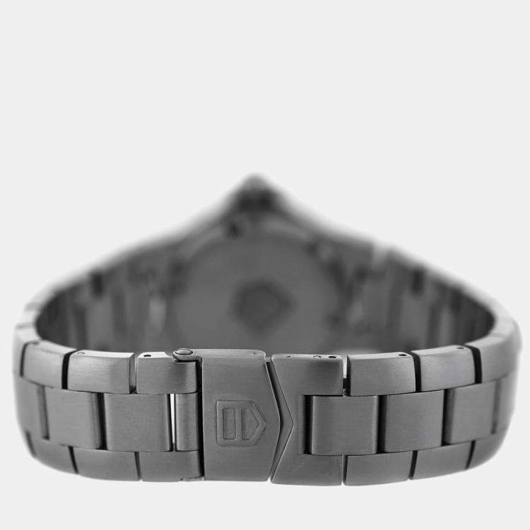 Pre Owned Tag Heuer Black Stainless Steel Kirium WL131D Quartz Women's Wristwatch 30 mm
