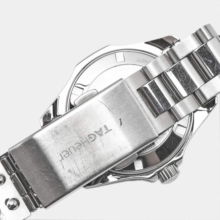 Pre Owned TAG Heuer Mother Of Pearl Diamond Stainless Steel Aquaracer WBD131B.BA0748 Women's Wristwatch 35 mm