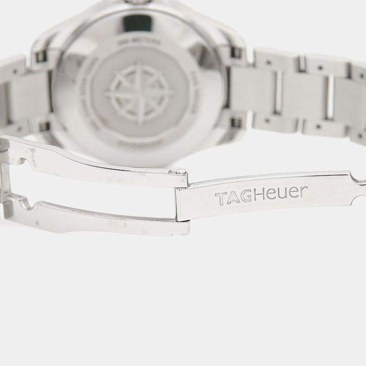 Pre Owned Tag Heuer Aquaracer WBP1410 Quartz Stainless Steel Women's Wristwatch 30 mm