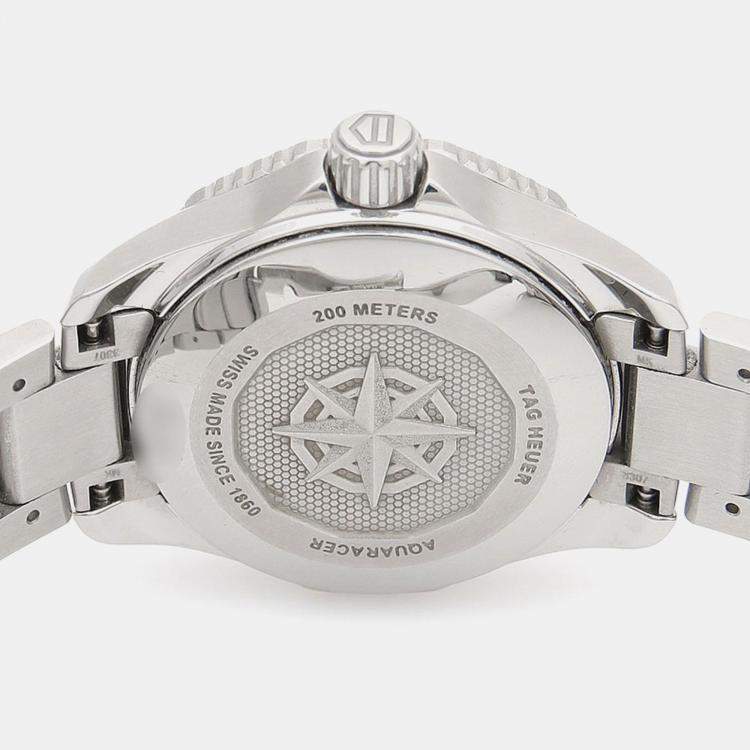 Pre Owned Tag Heuer Aquaracer WBP1410 Quartz Stainless Steel Women's Wristwatch 30 mm