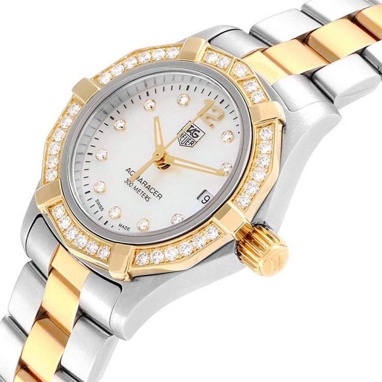 tag heuer stainless steel and 18k gold