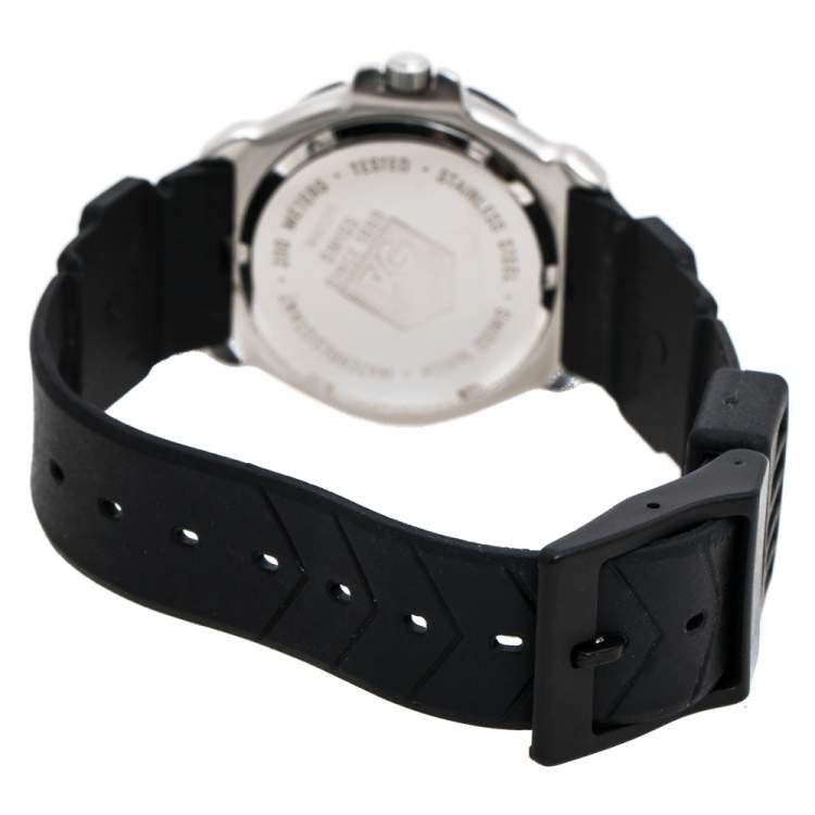 Pre Owned Tag Heuer Illuminated Dial Stainless Steel Formula 1 Professional WA1211 Women's Wristwatch 34.50 mm