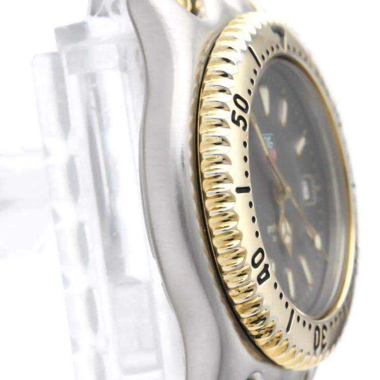 Pre Owned Tag Heuer Grey Gold Plated Stainless Steel Sel 200M WG1320 Women's Wristwatch 27 MM