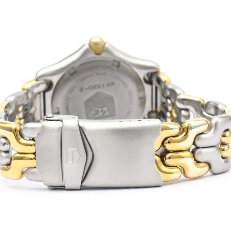Pre Owned Tag Heuer Grey Gold Plated Stainless Steel Sel 200M WG1320 Women's Wristwatch 27 MM