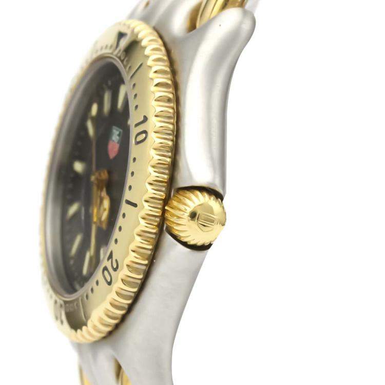 Pre Owned Tag Heuer Gray Gold Plated Stainless Steel Professional WG1320-0 Women's Wristwatch 28 MM