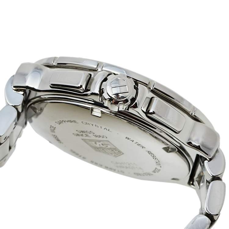 Pre Owned Tag Heuer White Ceramic & Stainless Steel Formula 1 CAH1211.BA0863 Women's Wristwatch 41 mm