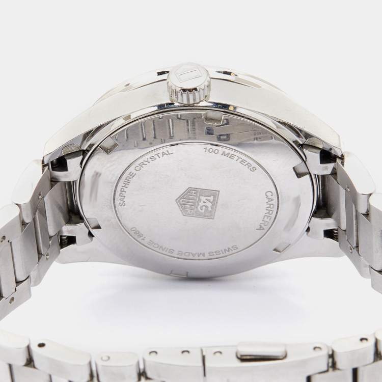 مملوكة مسبقًا TAG Heuer Mother Of Pearl Diamond Stainless Steel Carrera WAR1315.BA0778 Women's Wristwatch 32 mm