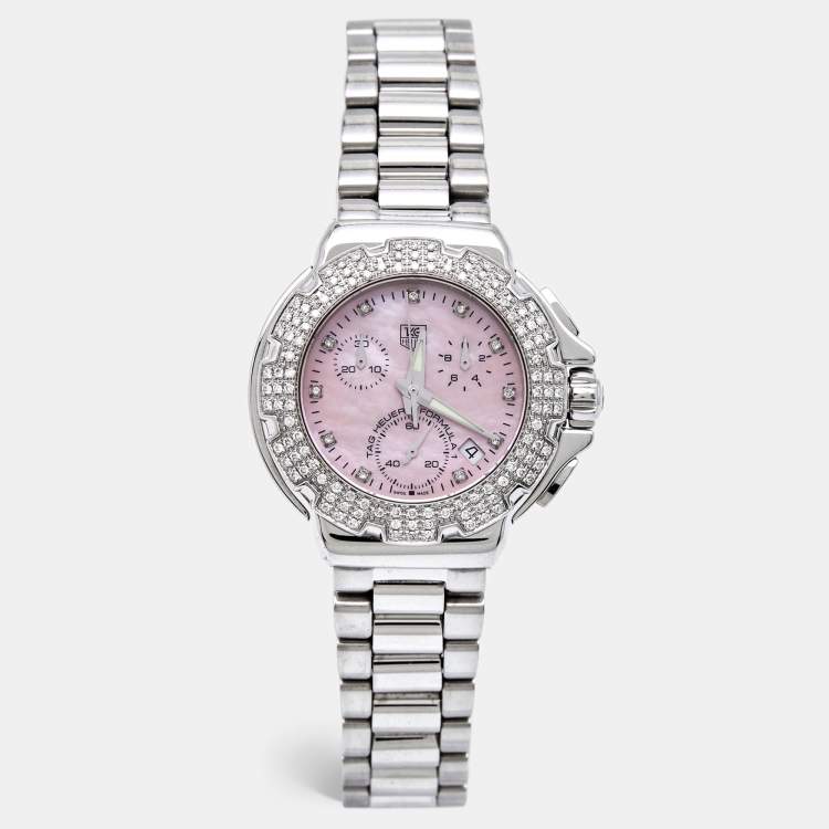 Tag heuer formula 1 ladies pink diamond shop