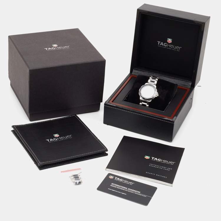 Pre Owned TAG Heuer Black Ceramic Stainless Steel Formula 1 WAH1210.BA0859 Women's Wristwatch 37 mm