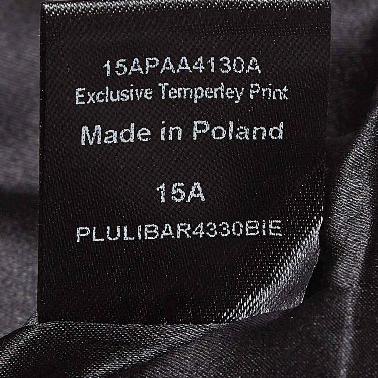 Pre Owned Temperly London Black Cotton-Blend Palais Cropped Jacket L