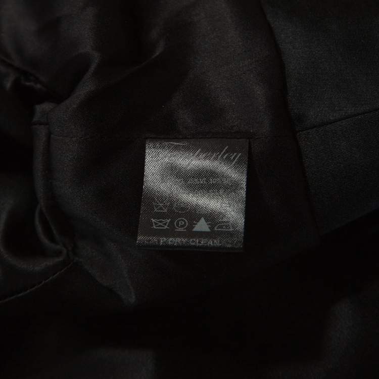 Pre Owned Temperley Black Cotton and Satin Trim Palais Bolero XXL
