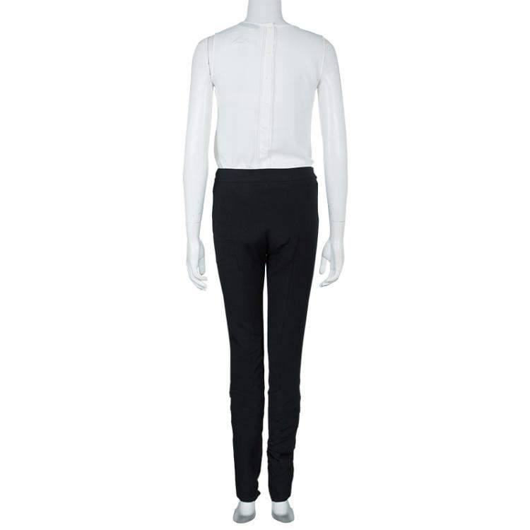Pre Owned Temperley Black Knit Paneled Trousers S