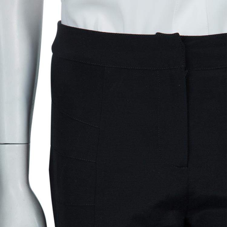Pre Owned Temperley Black Knit Paneled Trousers S