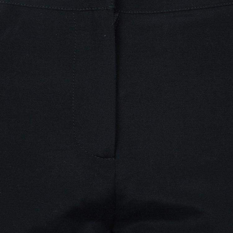 Pre Owned Temperley Black Knit Paneled Trousers S