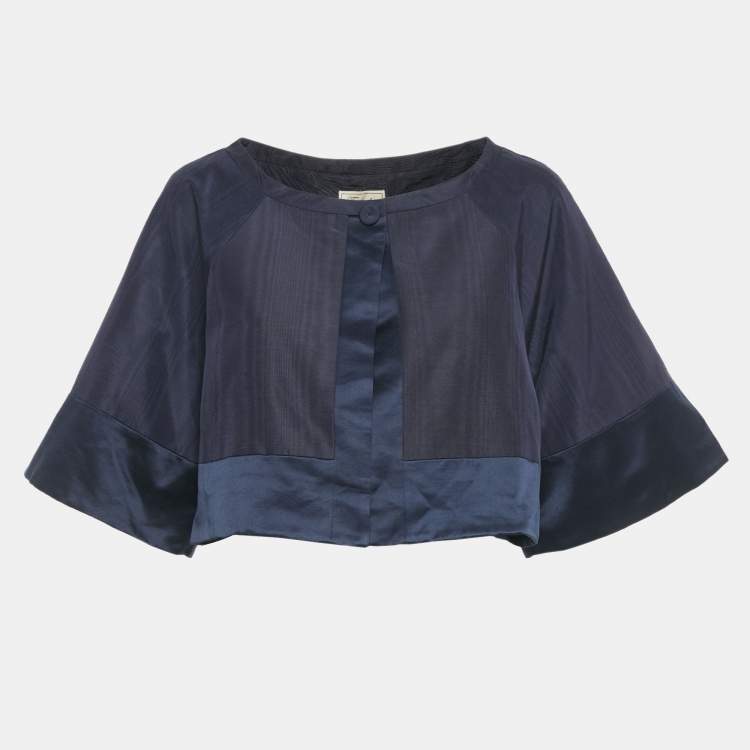 Pre Owned Temperley Bolero Navy Blue Jacket Palais Cropped Jacket XL
