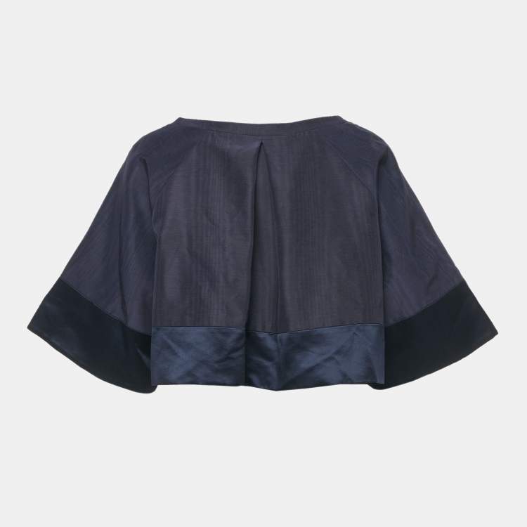 Pre Owned Temperley Bolero Navy Blue Jacket Palais Cropped Jacket XL