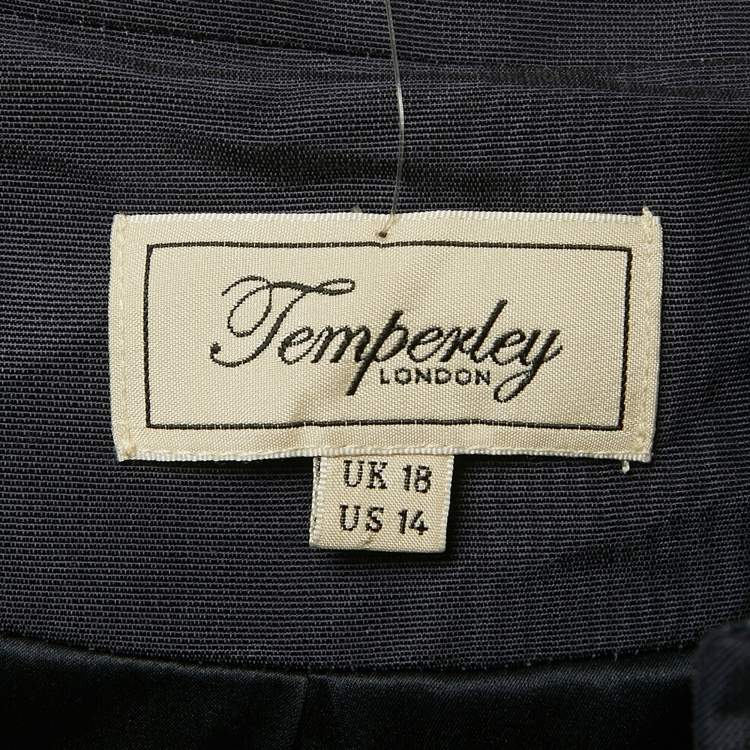 Pre Owned Temperley Bolero Navy Blue Jacket Palais Cropped Jacket XL