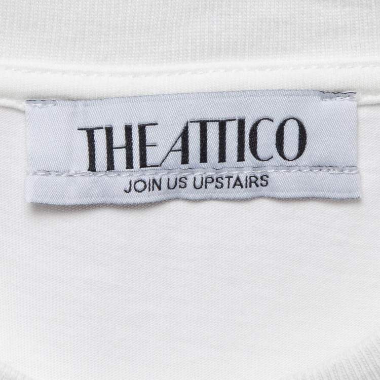 Pre Owned The Attico White Cotton Jersey Tank Top XXS