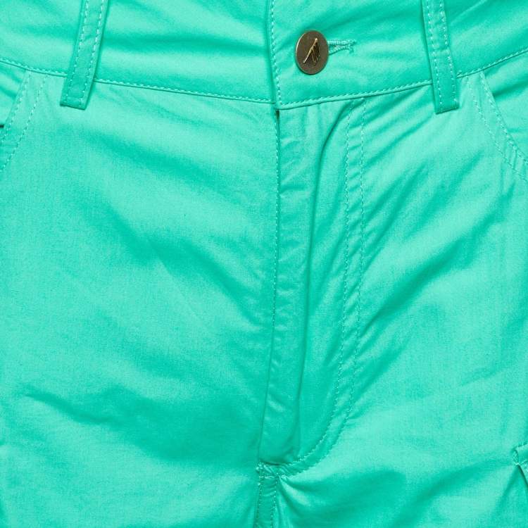 Pre Owned The Attico Green Cotton Cargo Pants S
