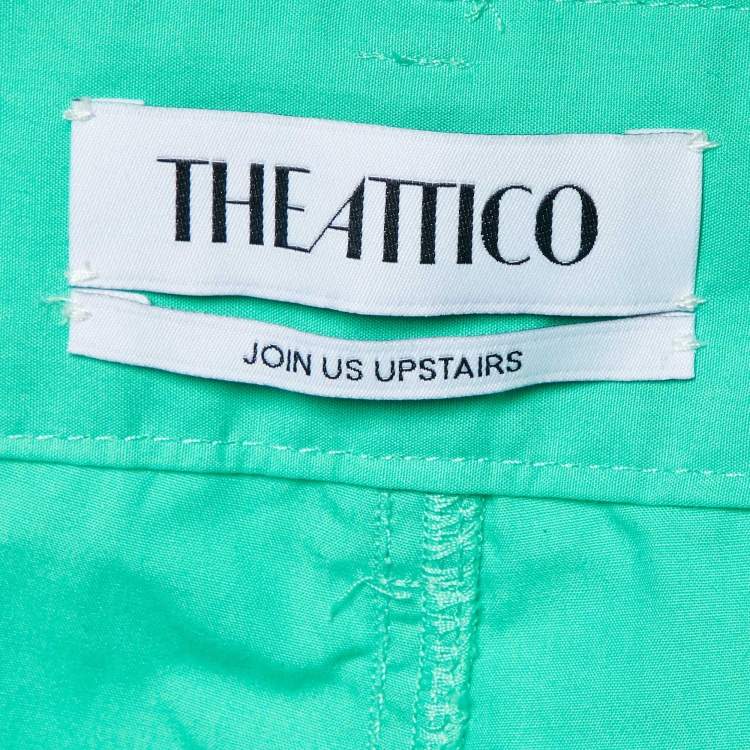 Pre Owned The Attico Green Cotton Cargo Pants S