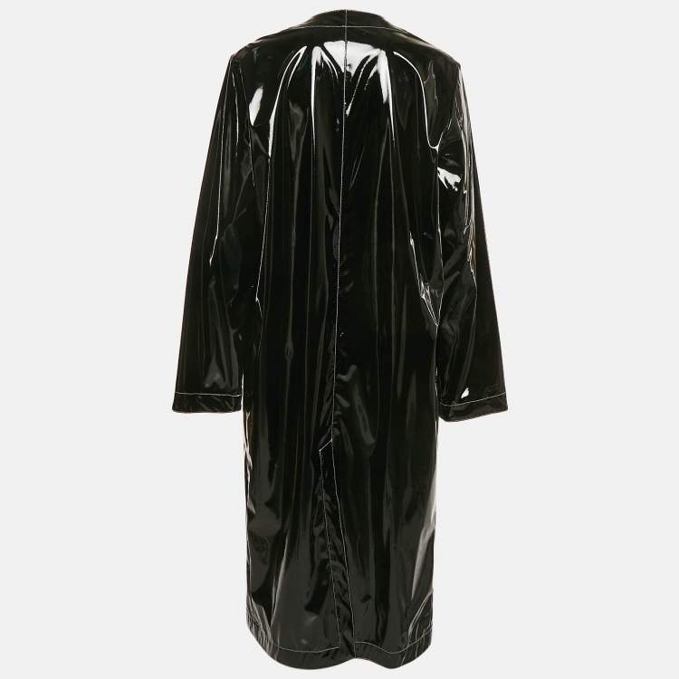 Pre Owned The Attico Black Synthetic Open Front Dress S