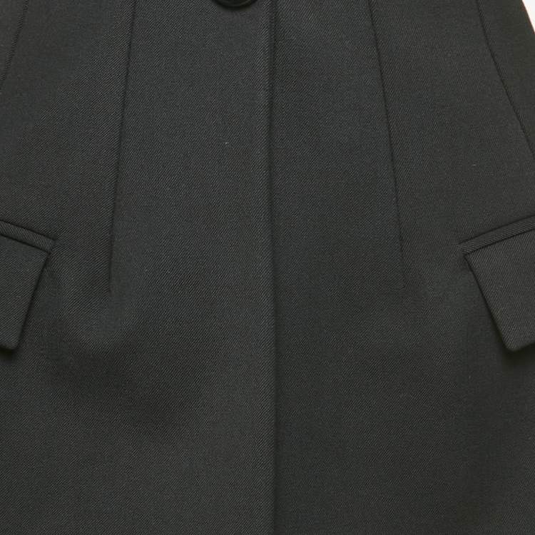 Pre Owned The Attico Black Wool Gabardine Tailored Blazer XS