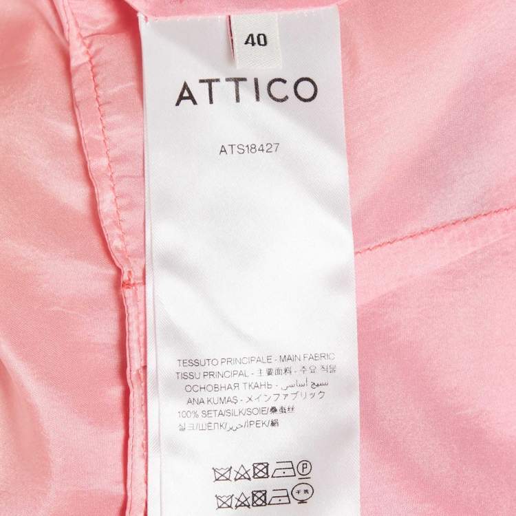 Pre Owned The Attico Multicolor Ombre Wrap Around Mini Dress S 