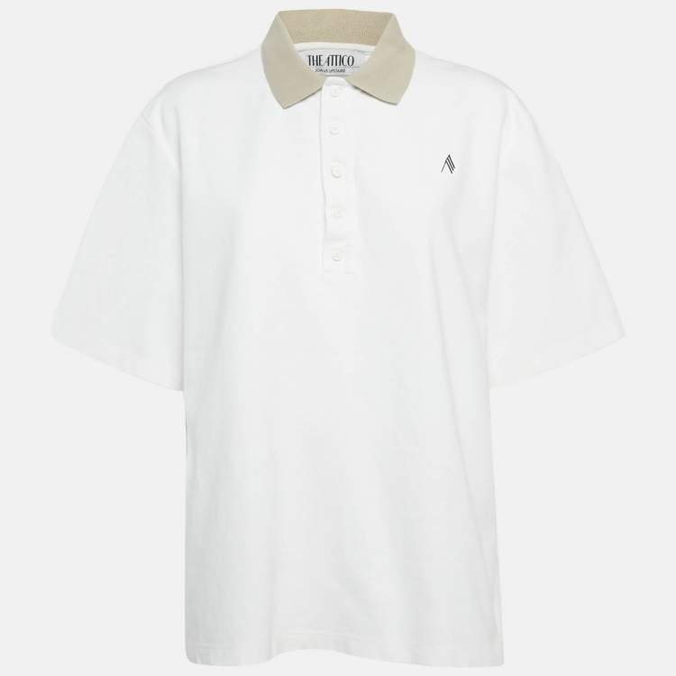 Pre Owned The Attico White Jersey Oversized T-Shirt S