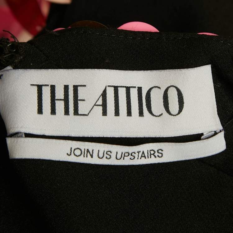 Pre Owned The Attico Pink Sequins Asymmetric Mini Dress S