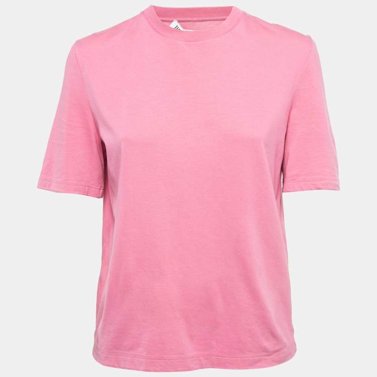 Pre Owned The Attico Pink Cotton T-Shirt S