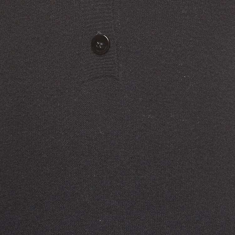 Pre Owned The Attico Black Open Back Wool Knit Dress M