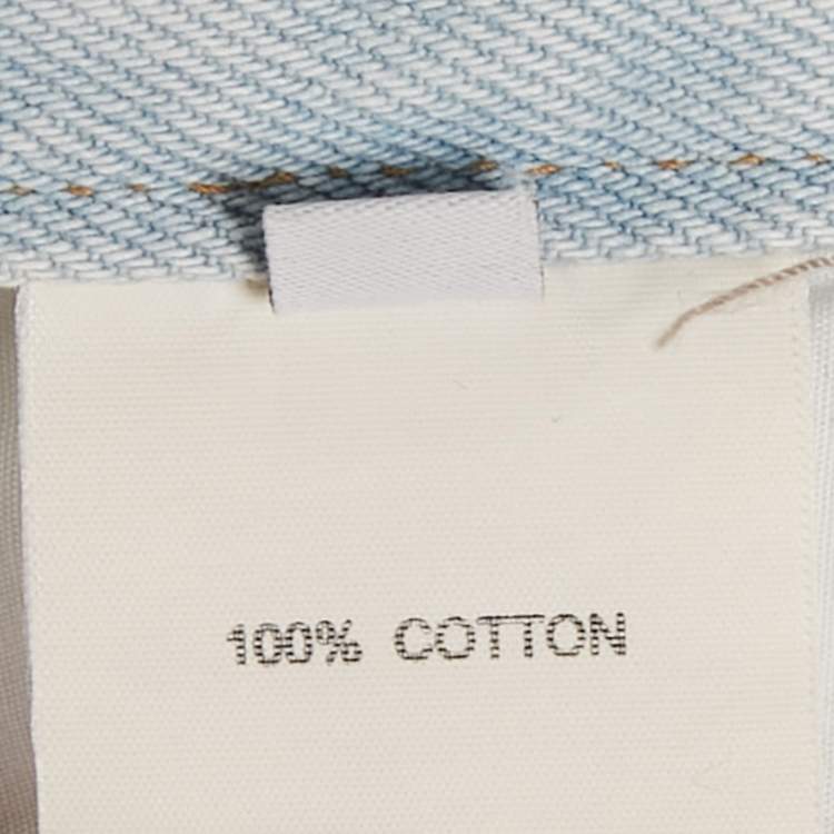 Pre Owned The Frankie Shop Blue Denim Slit Detail Maxi Skirt S